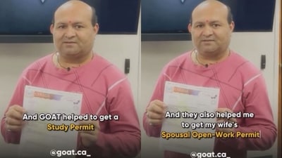 Reddit lambasts an Indian-origin man for entering Canada with a visitor visa and then transitioning to a study permit to supposedly extend his stay in the country. Reddit lambasts an Indian-origin man for entering Canada with a visitor visa and then transitioning to a study permit to supposedly extend his stay in the country.