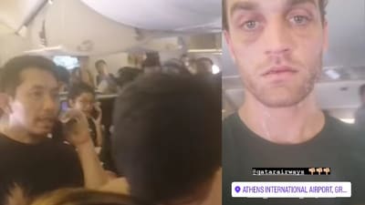 People struggling in Qatar Airways due to heat. People struggling in Qatar Airways due to heat.