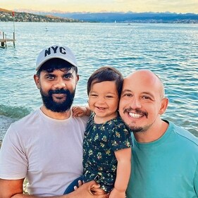 With outdated laws in their home country, New Zealand, ruling out adoption, Vignesh and Andrea decided to choose a surrogate mother in the US With outdated laws in their home country, New Zealand, ruling out adoption, Vignesh and Andrea decided to choose a surrogate mother in the US