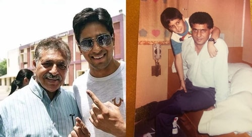 Sidharth Malhotra with his father Sunil Malhotra Sidharth Malhotra with his father Sunil Malhotra