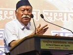 Nagpur, Jun 10 (ANI): Rashtriya Swayamsevak Sangh (RSS) Chief Dr Mohan Bhagwat addresses the Valedictory Ceremony of Karyakarta Vikas Varg-2, at the National Level Cadre Training Camp in Nagpur on Monday. Nagpur, Jun 10 (ANI): Rashtriya Swayamsevak Sangh (RSS) Chief Dr Mohan Bhagwat addresses the Valedictory Ceremony of Karyakarta Vikas Varg-2, at the National Level Cadre Training Camp in Nagpur on Monday.