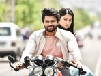Vijay Deverakonda and Rashmika Mandanna in a still from Inkem Inkem. Vijay Deverakonda and Rashmika Mandanna in a still from Inkem Inkem.