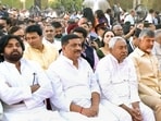 Bihar chief minister and JDU chief Nitish Kumar and TDP chief N Chandrababu Naidu at Narendra Modi's swearing-in ceremony. Bihar chief minister and JDU chief Nitish Kumar and TDP chief N Chandrababu Naidu at Narendra Modi's swearing-in ceremony.