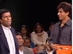 Shah Rukh Khan with brother Eric D'Souza on Jeena Isi Ka Naam Hai (right). Shah Rukh Khan with brother Eric D'Souza on Jeena Isi Ka Naam Hai (right).