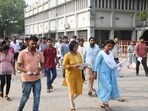 UPSC Prelims Exam 2024 Live: Candidates coming out after appearing in the UPSC Civil services (Preliminary) exams at B.S college Danapur in Patna. (Image by Santosh Kumar)