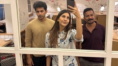 Nabha Natesh wrote, “My Pappa, the best father in the whole world,” sharing this picture with him and her brother. Nabha Natesh wrote, “My Pappa, the best father in the whole world,” sharing this picture with him and her brother.