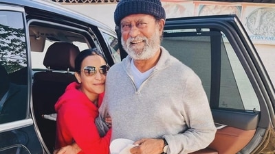 Aishwarya shared a picture of her hugging Rajinikanth, writing, “My heartbeat. my all …love you appa.” Aishwarya shared a picture of her hugging Rajinikanth, writing, “My heartbeat. my all …love you appa.” 