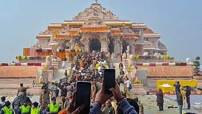 The consecration ceremony of Ayodhya's Ram Janmabhoomi temple took place on January 22 this year. (HT File) The consecration ceremony of Ayodhya's Ram Janmabhoomi temple took place on January 22 this year. (HT File)