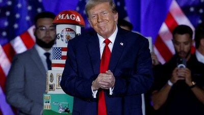 Former U.S. President and Republican presidential candidate Donald Trump attends a rally and celebration of his birthday at the Palm Beach County Convention Center, in West Palm Beach, Florida, U.S., June 14, 2024. REUTERS/Evelyn Hockstein (REUTERS)