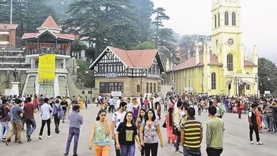The tourist rush has increased in the state capital Shimla and its surrounding regions. The tourist rush has increased in the state capital Shimla and its surrounding regions.