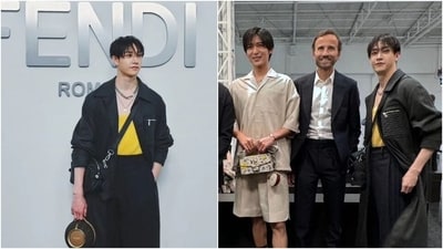 Milan Fashion Week: Stray Kids' leader Bang Chan made his solo debut during the Fendi show. (Instagram ) Milan Fashion Week: Stray Kids' leader Bang Chan made his solo debut during the Fendi show. (Instagram )