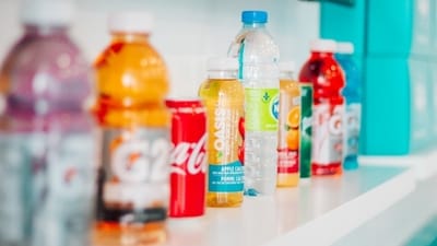Avoid liquid calories. Sweet teas, sodas, sports drinks and other drinks can add excessive sugar and unnecessary calories to your daily intake. Opt for healthier alternatives such as sparkling water or tap water flavoured with real fruit, which are both nutritious and low in calories. (Unsplash)