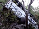 Bus carrying pilgrims lost its control and fell into a gorge following an alleged terror attack, in Reasi Bus carrying pilgrims lost its control and fell into a gorge following an alleged terror attack, in Reasi