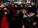 Protesting women from Afghanistan (REUTERS)