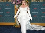Nicola Coughlan denied rumours of edited waist in new season of Bridgerton. (Photo by ANDREA RENAULT / AFP)