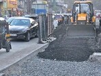 The work was undertaken by the civic body last year. (Pramod Thakur/HT PHOTO) The work was undertaken by the civic body last year. (Pramod Thakur/HT PHOTO)