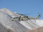 A HAL light combat helicopter during a flight in Ladakh (HAL)