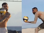 Virat Kohli and Hardik Pandya enjoy a game of beach volleyball. Virat Kohli and Hardik Pandya enjoy a game of beach volleyball.