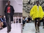 Milan Fashion Week: Models wear creations as part of the Prada and JW Anderson Spring Summer 2025 collection. 