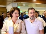 Congress MP Rahul Gandhi and party's general secretary Priyanka Gandhi Vadra. Congress MP Rahul Gandhi and party's general secretary Priyanka Gandhi Vadra.