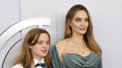 Angelina Jolie and her daughter Vivienne attend the 77th Annual Tony Awards in New York City, U.S., June 16, 2024. REUTERS/Eduardo Munoz (REUTERS)
