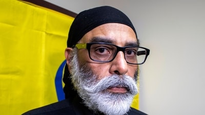 According to US federal prosecutors, Nikhil Gupta was on a mission to kill Sikh separatist leader Gurpatwant Singh Pannun (pictured). According to US federal prosecutors, Nikhil Gupta was on a mission to kill Sikh separatist leader Gurpatwant Singh Pannun (pictured).