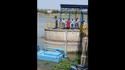 Delhi water minister Atishi inspects the Wazirabad water treatment plant on Monday. (Arvind Yadav/HT Photo) Delhi water minister Atishi inspects the Wazirabad water treatment plant on Monday. (Arvind Yadav/HT Photo)