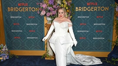 Nicola Coughlan denied rumours of edited waist in new season of Bridgerton. (Photo by ANDREA RENAULT / AFP) (AFP) Nicola Coughlan denied rumours of edited waist in new season of Bridgerton. (Photo by ANDREA RENAULT / AFP) (AFP)