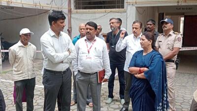 MLA Madhuri Misal after knowing about the incident also held a meeting with residents and told them to be present at the time of the visit by forest officials. (HT PHOTO) MLA Madhuri Misal after knowing about the incident also held a meeting with residents and told them to be present at the time of the visit by forest officials. (HT PHOTO)