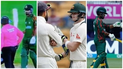Bangladesh batters were involved in a Smith Smith-like DRS controversy (AFP-PTI-X) Bangladesh batters were involved in a Smith Smith-like DRS controversy (AFP-PTI-X)