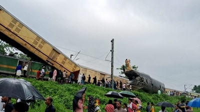 Kolkata: Locals gather after a collision between the Kanchanjungha Express and a goods train, near Rangapani railway station. (PTI) Kolkata: Locals gather after a collision between the Kanchanjungha Express and a goods train, near Rangapani railway station. (PTI)