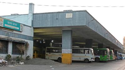 The PMPML bus depot had come up at the land used for octroi collection at Aundh after the state government abolished the tax system. (REPRESENTATIVE PHOTO)