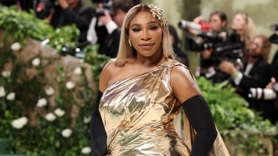 Serena Williams poses at the Met Gala, an annual fundraising gala held for the benefit of the Metropolitan Museum of Art's Costume Institute with this year's theme 'Sleeping Beauties: Reawakening Fashion' in New York City, New York, U.S., May 6, 2024. REUTERS/Andrew Kelly (REUTERS)