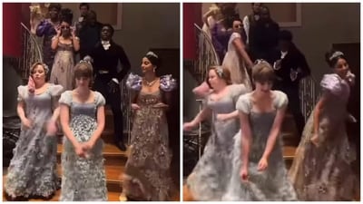 Bridgerton cast had a fun time dancing to Beyonce in this BTS video. Bridgerton cast had a fun time dancing to Beyonce in this BTS video.