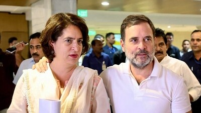 Congress MP Rahul Gandhi and party's general secretary Priyanka Gandhi Vadra. (ANI) Congress MP Rahul Gandhi and party's general secretary Priyanka Gandhi Vadra. (ANI)