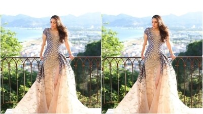 Shloka played muse to the fashion designer house Versace and picked a stunning gown from the shelves of the designer house. In the blue and golden embellished gown, Shloka channeled her inner princess. (Instagram/@ambani_update) Shloka played muse to the fashion designer house Versace and picked a stunning gown from the shelves of the designer house. In the blue and golden embellished gown, Shloka channeled her inner princess. (Instagram/@ambani_update)