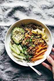 Sushi bowl offers a delightful mix of sushi ingredients served deconstructed in a bowl. (Pinterest) Sushi bowl offers a delightful mix of sushi ingredients served deconstructed in a bowl. (Pinterest)