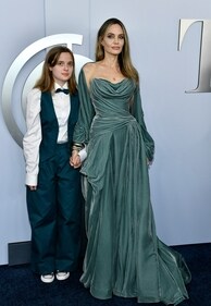 Vivienne Jolie-Pitt, left, and Angelina Jolie arrive at the 77th Tony Awards on Sunday, June 16, 2024, in New York. (Photo by Evan Agostini/Invision/AP) (Evan Agostini/Invision/AP) Vivienne Jolie-Pitt, left, and Angelina Jolie arrive at the 77th Tony Awards on Sunday, June 16, 2024, in New York. (Photo by Evan Agostini/Invision/AP) (Evan Agostini/Invision/AP)