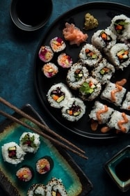 Indian sushi is a fusion twist combining traditional sushi with vibrant Indian flavours. (Pinterest) Indian sushi is a fusion twist combining traditional sushi with vibrant Indian flavours. (Pinterest)