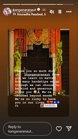Kangana's sister-in-law Ritu Ranaut wrote an emotional post for her. Kangana's sister-in-law Ritu Ranaut wrote an emotional post for her.