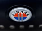 The Fisker logo is shown on the back of a Fisker Ocean electric SUV vehicle at one of the company’s sales, service ands delivery centers in Vista, California, US.