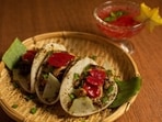Tacos de’Khasi with homemade dust by Chef Ahmedaki Laloo.