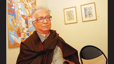 Artist KG Subramanyan (1924-2016) (HT Photo) Artist KG Subramanyan (1924-2016) (HT Photo)