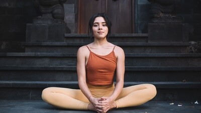 The Butterfly pose is a seated pose that helps in stimulating the pelvic region, alleviating menstrual discomfort. (Shutterstock) The Butterfly pose is a seated pose that helps in stimulating the pelvic region, alleviating menstrual discomfort. (Shutterstock)