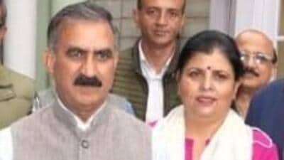 Himachal CM Sukhvinder Sukhu and his wife Kamlesh Thakur (HT File) Himachal CM Sukhvinder Sukhu and his wife Kamlesh Thakur (HT File)