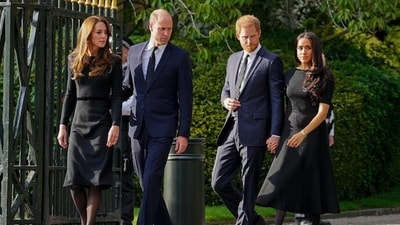 Meghan and Harry's dimension with the Royal family took a U-turn after they stepped down from their position as working Royals in 2020 and shifted to the United States following the birth of their child, Archie. (AP) Meghan and Harry's dimension with the Royal family took a U-turn after they stepped down from their position as working Royals in 2020 and shifted to the United States following the birth of their child, Archie. (AP)