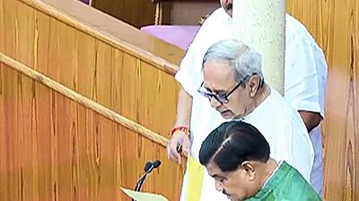 Naveen Patnaik takes oath as member of the 17th Odisha Legislative Assembly on Tuesday. (PTI) Naveen Patnaik takes oath as member of the 17th Odisha Legislative Assembly on Tuesday. (PTI)