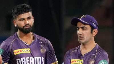 Kolkata Knight Riders captain Shreyas Iyer and mentor Gautam Gambhir during Indian Premier League (IPL) 2024 (PTI) Kolkata Knight Riders captain Shreyas Iyer and mentor Gautam Gambhir during Indian Premier League (IPL) 2024 (PTI)