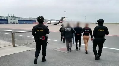 Prague: Indian national Nikhil Gupta, accused of plotting to kill Sikh separatist Gurpatwant Singh Pannun, being extradited to the United States. (PTI) Prague: Indian national Nikhil Gupta, accused of plotting to kill Sikh separatist Gurpatwant Singh Pannun, being extradited to the United States. (PTI)