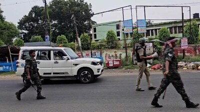 Security forces in Balasore, Odisha. (HT Photo) Security forces in Balasore, Odisha. (HT Photo)